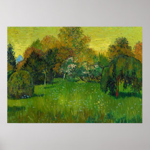 Poster Le jardin des poètes, 1888 par Vincent van Gogh