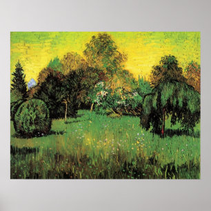Poster Le jardin des poètes par Vincent van Gogh.