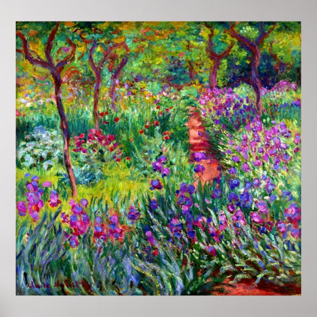 Poster Le jardin d'Iris de l'affiche d'art de Giverny (Devant)