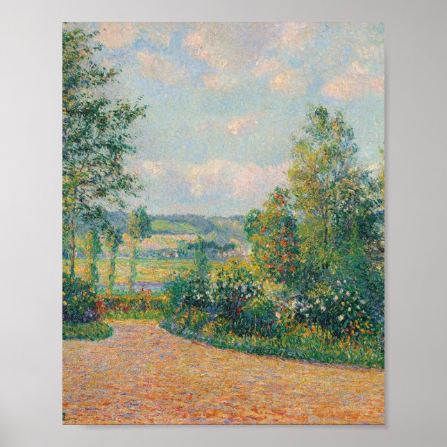 Poster Le jardin d'Octave Mirbeau (par Camille Pissarro) (Devant)