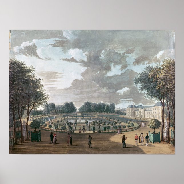 Poster Le jardin du Luxembourg (Devant)