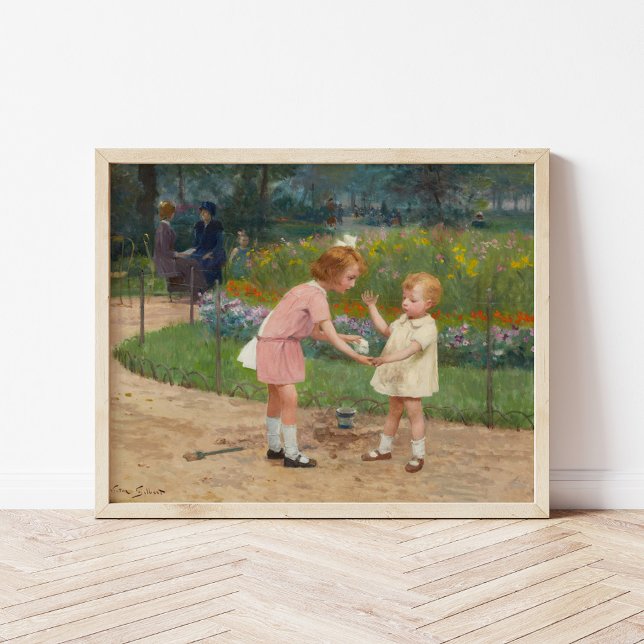 Poster Le jardin du Luxembourg | Victor Gabriel Gilbert (Créateur téléchargé)