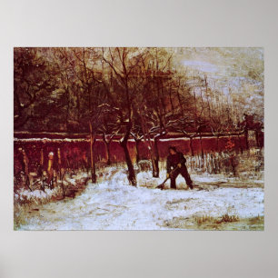 Poster Le jardin du presbytère à Nuenen par Vincent van G