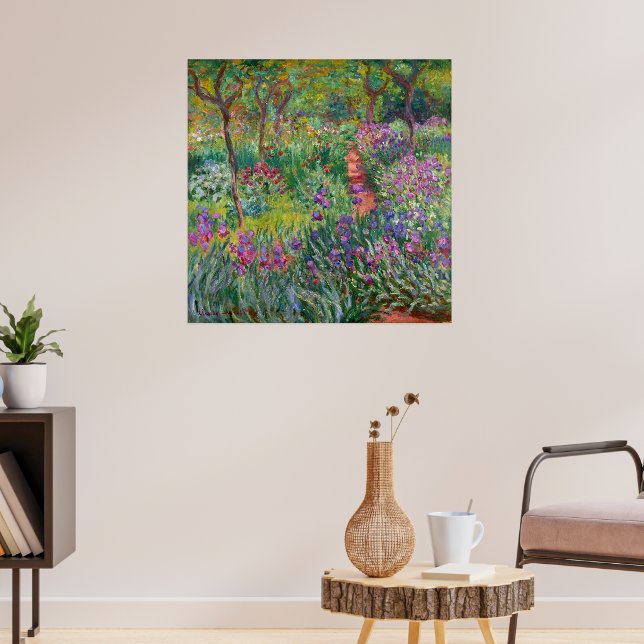 Poster Le Jardin Iris De Giverny By Claude Monet (Salon 3)