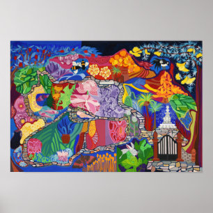 Poster Le jardin sauvage