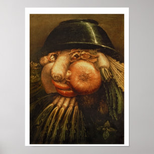 Poster Le jardinier végétal, c.1590 (huile sur le