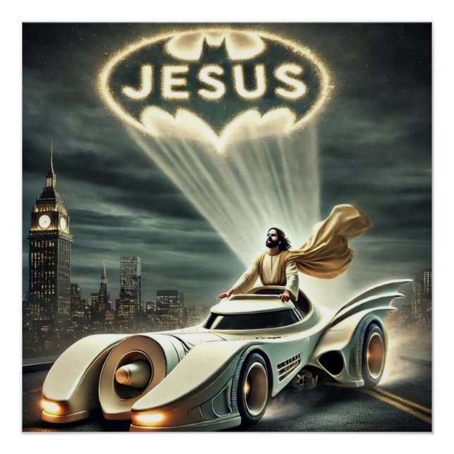 Poster Le Jesusmobile : Sauveur dans la nuit (Devant)