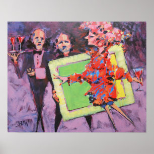 Poster Le jeu de galerie Peinture / Artiste Larry Lerew