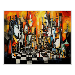 Poster Le jeu d'échecs