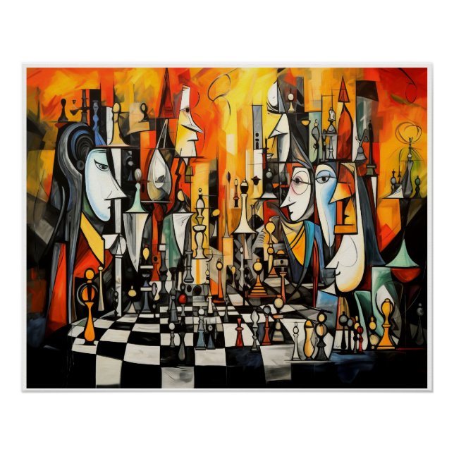 Poster Le jeu d'échecs (Devant)