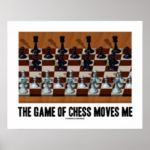 Poster Le Jeu D'Échecs Me Déplace Stéréogramme D'Échecs