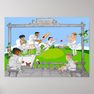 Poster Le jeu du cricket
