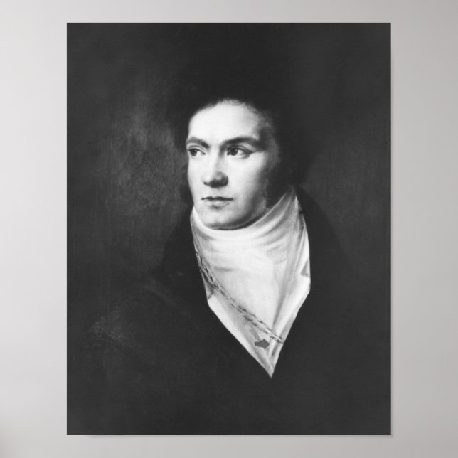 Poster Le jeune Ludwig van Beethoven 1806 (Devant)