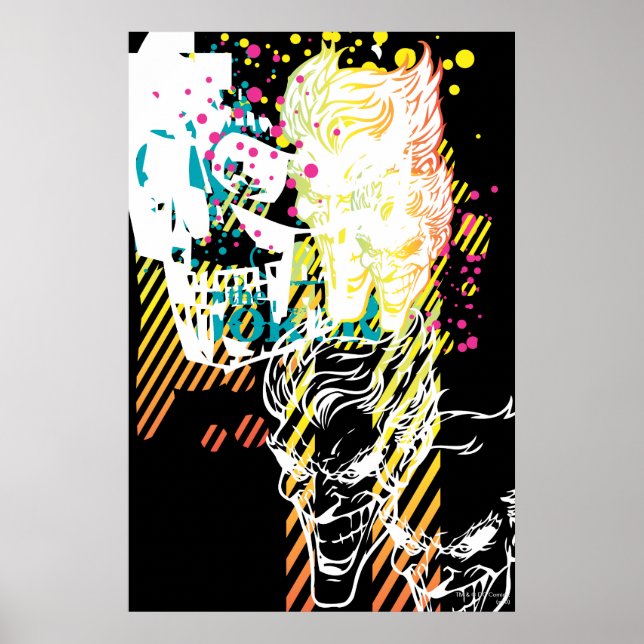 Poster Le Joker Neon Montage (Devant)