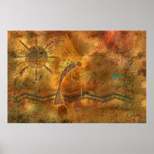 Poster Le joueur de cannelure