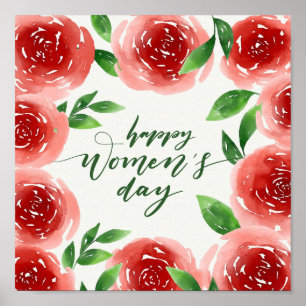 Poster Le jour des femmes heureuses