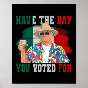 Poster Le Jour Où Vous Avez Voté Pour Trump Politique Drô