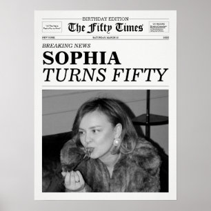 Poster Le journal Fifty Times 50e anniversaire