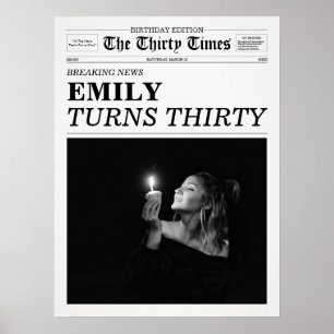 Poster Le journal Thirty Times 30e anniversaire