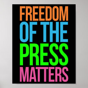 Poster Le journalisme pose problème et non l'ennemi contr