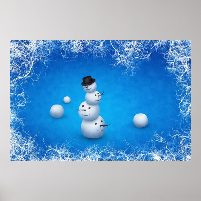 Poster Le joyeux bonhomme de neige (Devant)