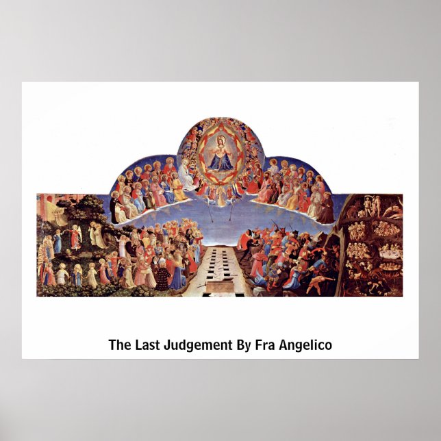 Poster Le jugement Dernier de Fra Angelico (Devant)