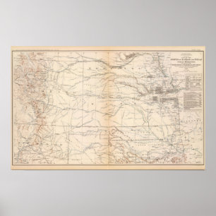Poster Le Kansas, le Texas, territoire indien