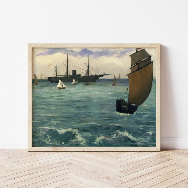 Poster Le Kearsarge à Boulogne | Édouard Manet (Créateur téléchargé)