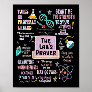 Poster Le laboratoire de prière des laboratoires Scientif