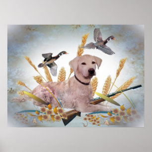 Poster Le laboratoire jaune chasse la copie de canards