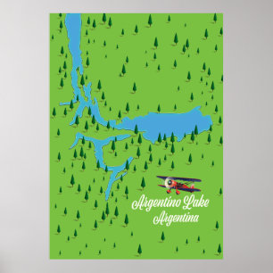 Poster Le lac Argentine Argentine Argentine
