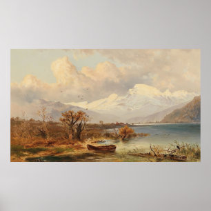 Poster Le lac de Haider – Emil Barbarini