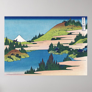 Poster Le lac de Hakone dans la province de Sagami