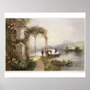 Poster Le lac, Jardins de Trentham Hall, de 'The Gardens