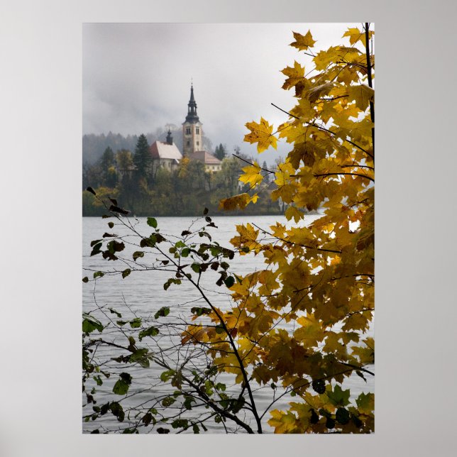 Poster Le lac Léman à l'automne (Devant)