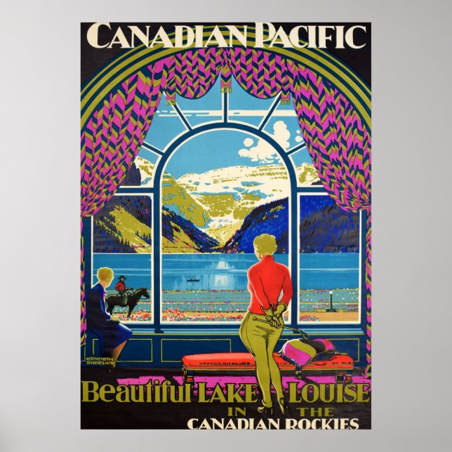 POSTER LE LAC LOUISE (Devant)