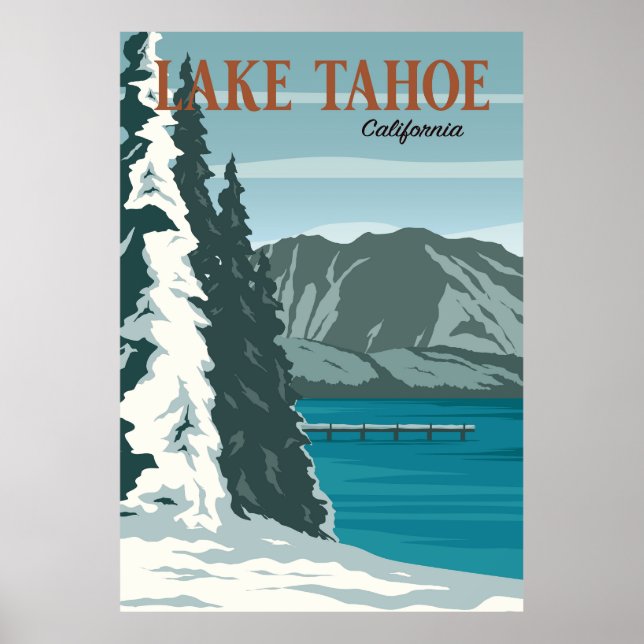 Poster Le lac Tahoe (Devant)