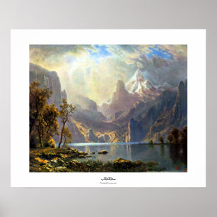Poster Le lac Tahoe peinture Nevada art par Albert Bierst