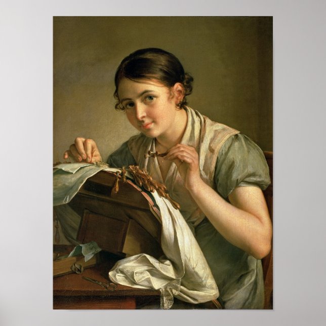 Poster Le Lacemaker, 1823 (Devant)