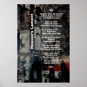 Poster Le Lament du ciel (9/11 copie poétique