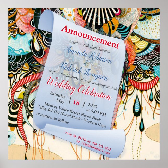 Poster Le langage de la lumière - L'art gribouillant (Devant)