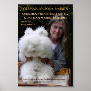 POSTER LE LAPIN ANGORA ALLEMAND MAG. S'AJOUTENT