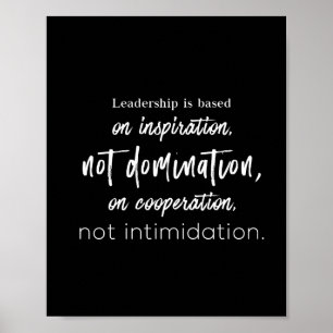 Poster le leadership repose sur l'inspiration et non sur 