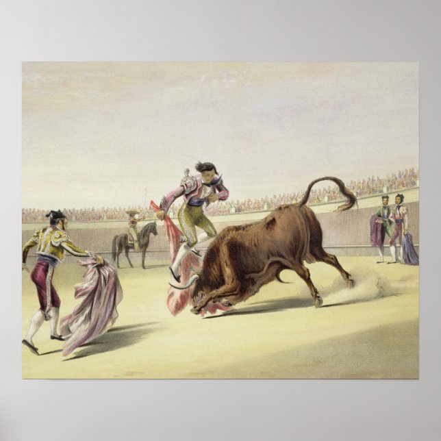Poster Le Leap ou Salta Tras Cuernos, 1865 (litho couleur (Devant)