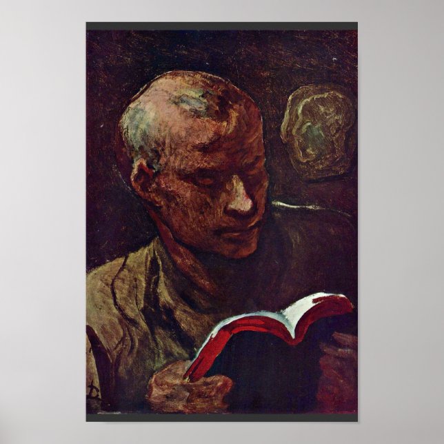 Poster Le Lecteur De Daumier Honoré (Devant)