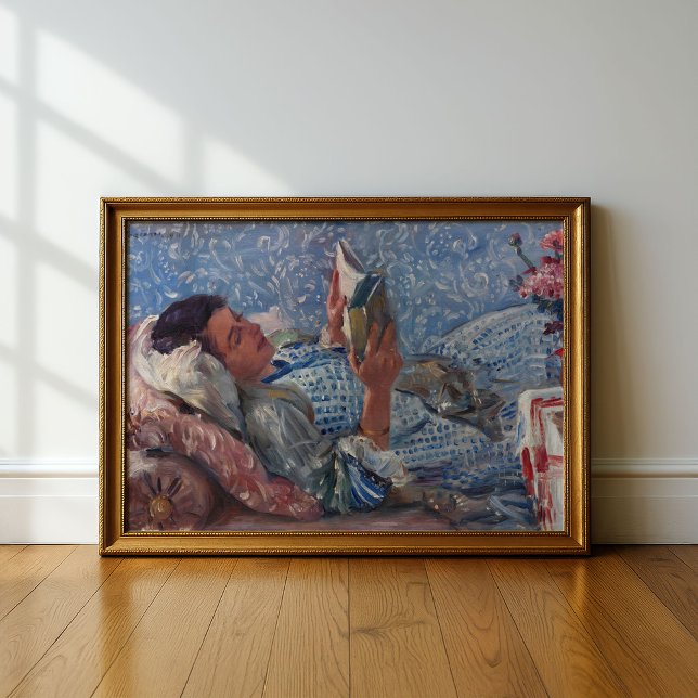 Poster Le lecteur | Lovis Corinth (Créateur téléchargé)
