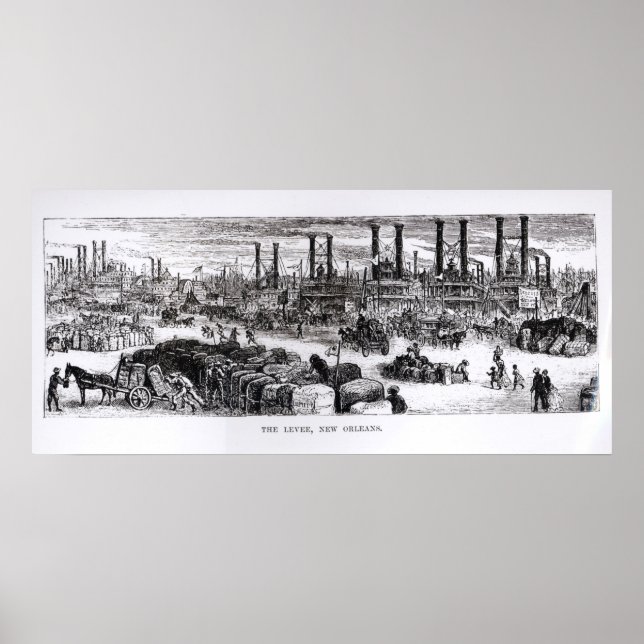 Poster Le Levee, Nouvelle-Orléans (Devant)