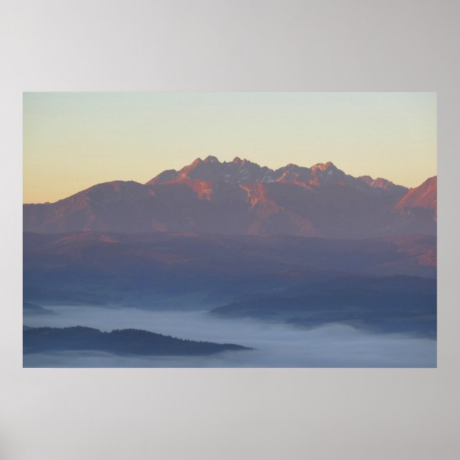 Poster Le lever du soleil des Tatras (Devant)