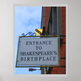 Poster Le lieu de naissance de Shakespeare