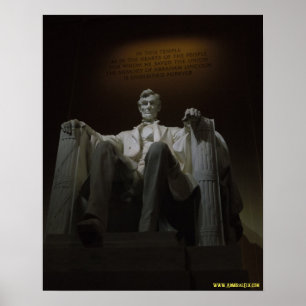 Poster Le Lincoln Memorial la nuit